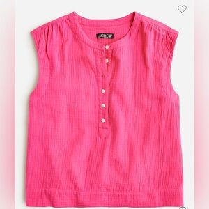 🤩 J. Crew Cora button front top in soft gauze. XL. Excellent condition.